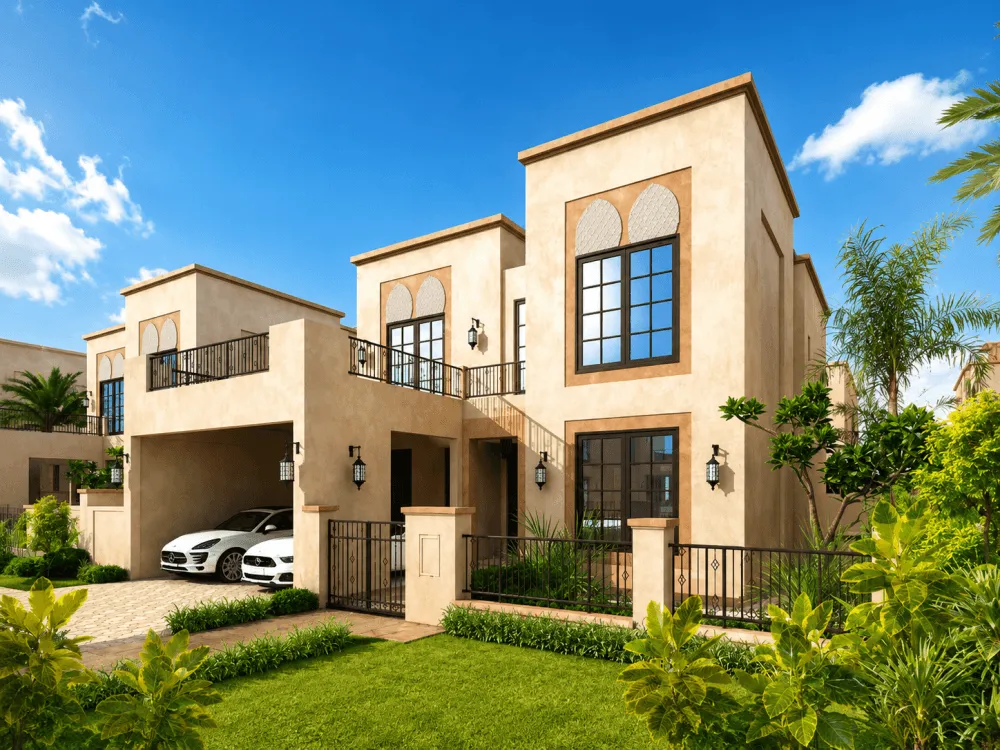 Large contemporary villa with landscaped garden in Nad Al Sheba, Dubai